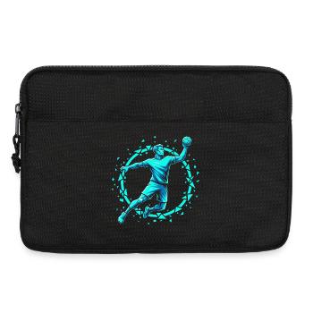 Handball Leidenschaft Hitze Training Geschenk - Laptoptasche 13" - Schwarz - Vorne