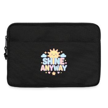 Pastel Sun Shine Anyway - Laptop bag 13" - black - Front