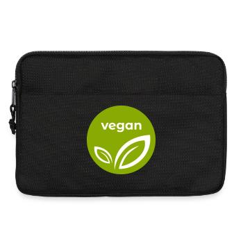 Vegan - Laptop bag 13" - black - Front