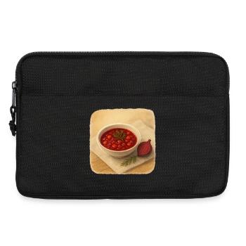 Rote Beete Suppe  - Laptoptasche 13" - Schwarz - Vorne