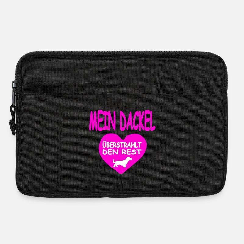 Dackel - Laptoptasche 13" - Schwarz