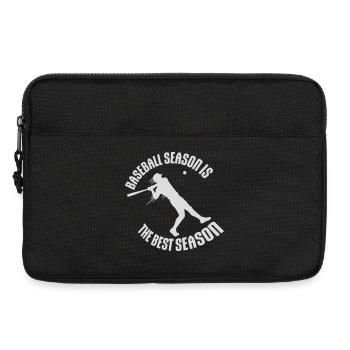 La saison de baseball est la meilleure saison des sports de fans - Sacoche pour ordinateur portable 13 pouces - noir - Devant