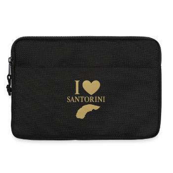 Ich liebe Santorini Gold - Laptoptasche 13" - Schwarz - Vorne