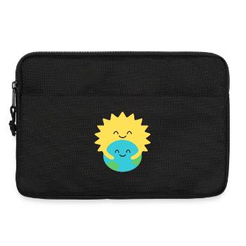 Hugged Earth and Sun - Laptop bag 13" - black - Front