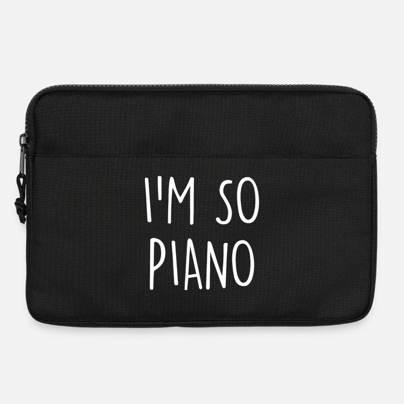 Piano Klavier - Laptoptasche 13" - Schwarz