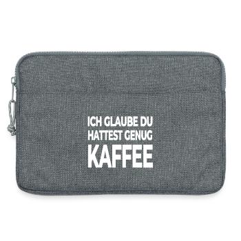 Kaffee - Laptoptasche 13" - Grau meliert - Vorne
