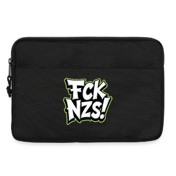Déclaration de FCK NZS contre le racisme - Sacoche pour ordinateur portable 13 pouces - noir - Devant