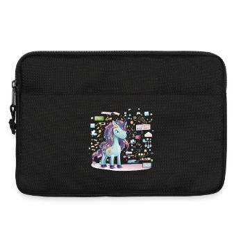 Illustration de sorts de la technologie licorne - Sacoche pour ordinateur portable 13 pouces - noir - Devant