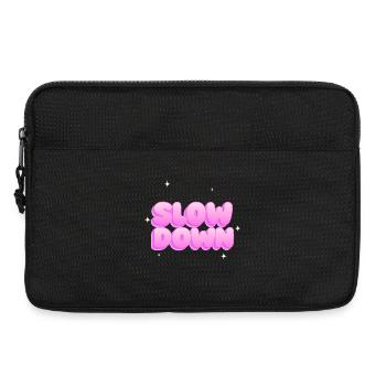 Mach langsamer - Laptoptasche 13" - Schwarz - Vorne