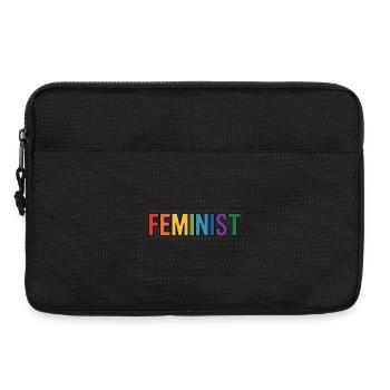 Feminist - Feminism Logo T-Shirt - Laptop bag 13" - black - Front