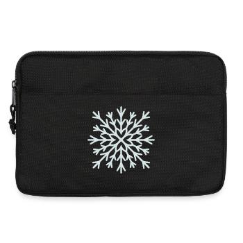 Frosted Snowflake Radiance - Laptop bag 13" - black - Front