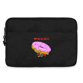 Ant Donut Worker Cartoon - Laptop bag 13" - black - Front