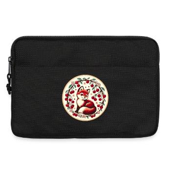 Cercle Vintage Cherry Ring Fox - Sacoche pour ordinateur portable 13 pouces - noir - Devant
