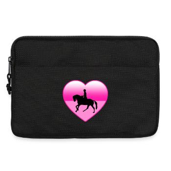 Chevaux - Sacoche pour ordinateur portable 13 pouces - noir - Devant