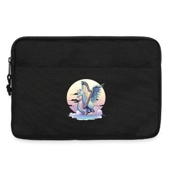 Pegasus with harp in the evening - Laptop bag 13" - black - Front