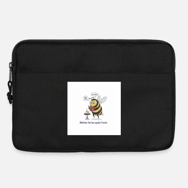 Bee lernt Französisch: Méthinks - Laptoptasche 13" - Schwarz