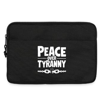 Peace Over Tyranny Chain Breaks - Laptop bag 13" - black - Front