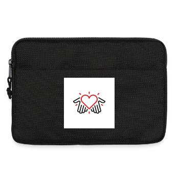 Hands of love - Laptop bag 13" - black - Front