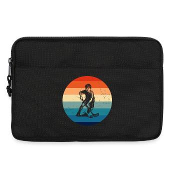 Ein Must Have für echte Unihockey - Laptoptasche 13" - Schwarz - Vorne