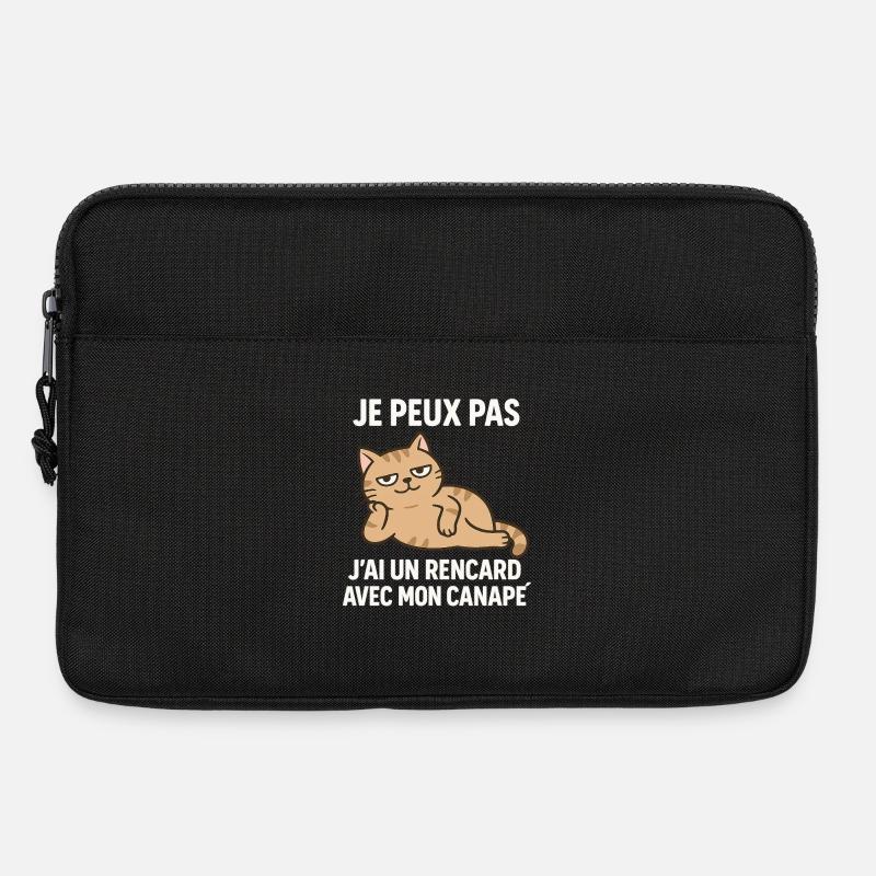 Das geht nicht, ich habe ein Date mit meinem Sofa. - Laptoptasche 13" - Schwarz