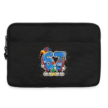 67 Six Seven Student Joke – Carnival Costume - Laptop bag 13" - black - Front