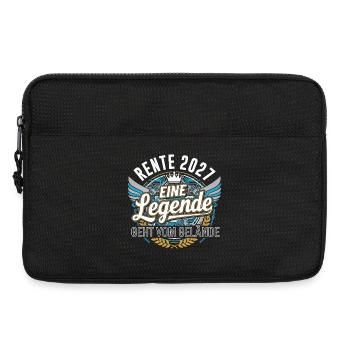 Rente 2027 Rentner Rentnerin Legende Ruhestand - Laptoptasche 13" - Schwarz - Vorne