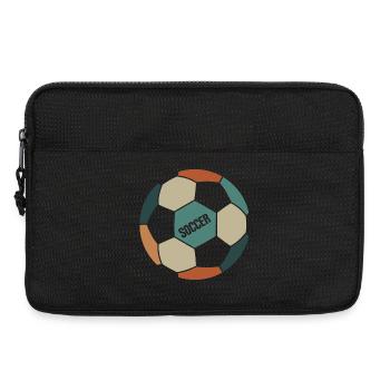 Ballon de football rétro - Sacoche pour ordinateur portable 13 pouces - noir - Devant