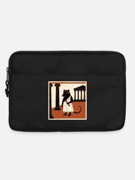Römische Ratte Im Toga In Der Antike - Laptoptasche 13" - Schwarz