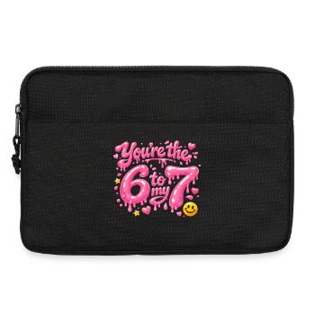 You're the 6 to my 7 - Laptop bag 13" - black - Front