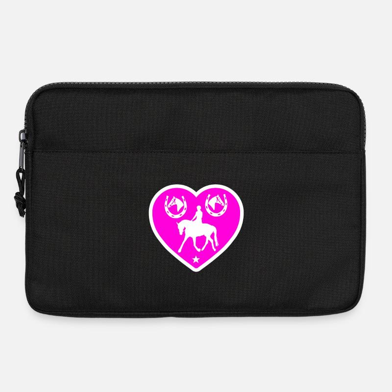 Pferde - Laptoptasche 13" - Schwarz