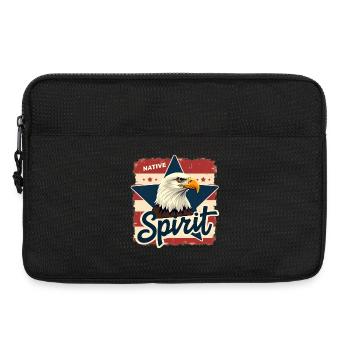 Native Spirit Eagle USA Vintage Look - Sacoche pour ordinateur portable 13 pouces - noir - Devant