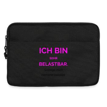 I'm very resilient. As long as no one has me - Laptop bag 13" - black - Front