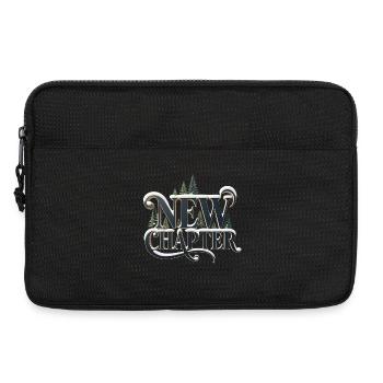 Neues Kapitel Winterwald - Laptoptasche 13" - Schwarz - Vorne