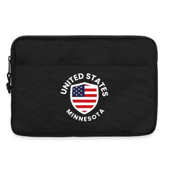 Patriotic USA Minnesota Shield Design - Laptop bag 13" - black - Front