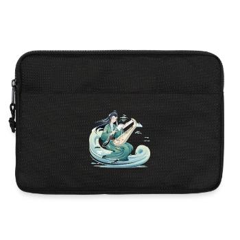 Guqin Master on Sea Wave - Laptop bag 13" - black - Front