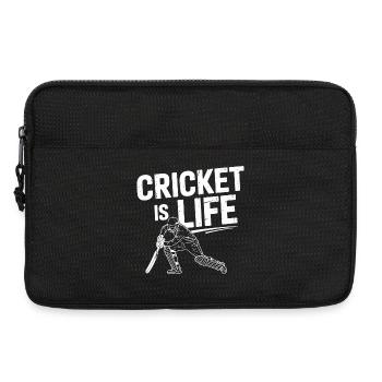 Lustiges Kricket Spruch Vintage Cricket Spiel - Laptoptasche 13" - Schwarz - Vorne