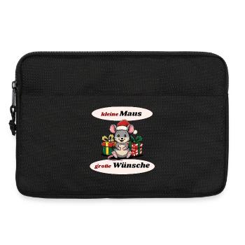 Christmas Mouse - Laptop bag 13" - black - Front