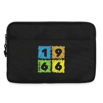 60. Geburtstag Farbige Patches since 02/1966 - Laptop bag 13" - black - Front