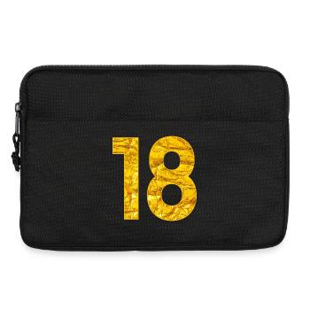 Numéro Dix-Huit - Numéro 18 Anniversaire - Sacoche pour ordinateur portable 13 pouces - noir - Devant