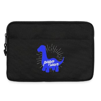 Papasaur T-Rex Dinosaure Paternité Daddysaure - Sacoche pour ordinateur portable 13 pouces - noir - Devant