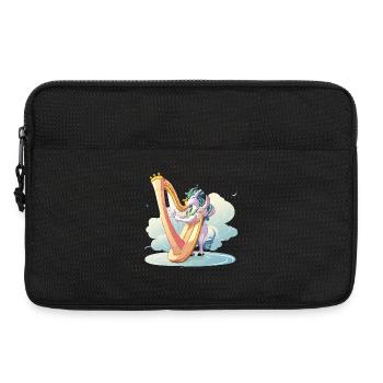 Harfentier on clouds - Laptop bag 13" - black - Front