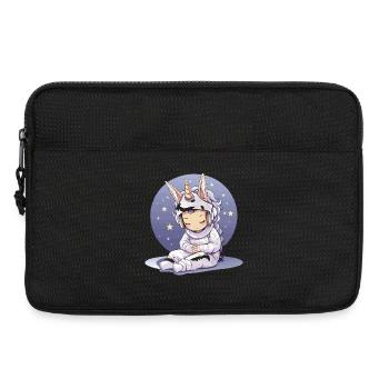 Petite licorne en manteau de méditation - Sacoche pour ordinateur portable 13 pouces - noir - Devant