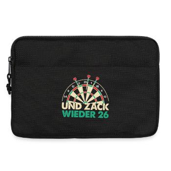 Und Zack Wieder 26 Dartboard Design - Laptoptasche 13" - Schwarz - Vorne