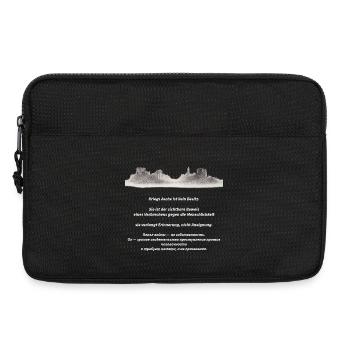 Cendres de guerre - Sacoche pour ordinateur portable 13 pouces - noir - Devant