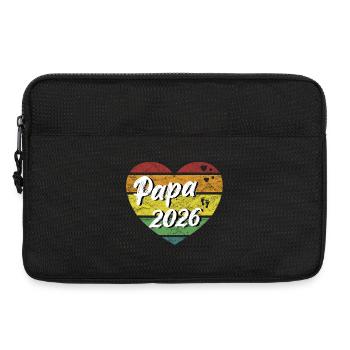 Papa 2026 Papa 2026 Futur papa vintage rétro - Sacoche pour ordinateur portable 13 pouces - noir - Devant