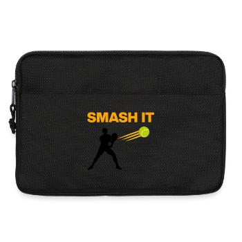 Smash It, Padel Power! Padel Sport - Laptoptasche 13" - Schwarz - Vorne