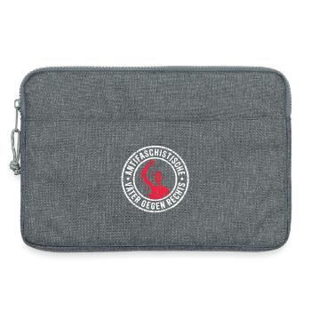 Pères antifascistes contre la droite - Logo de la Fierté - Sacoche pour ordinateur portable 13 pouces - gris chiné - Devant