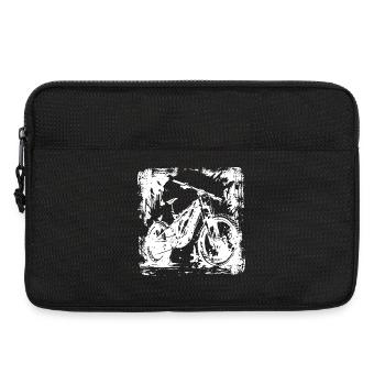 Mountain Bike Lover Graphic - Laptop bag 13" - black - Front