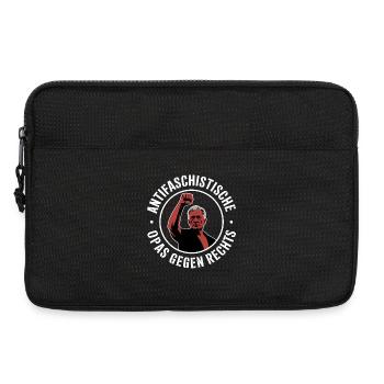 Anti-fascist grandpas against the right - Laptop bag 13" - black - Front