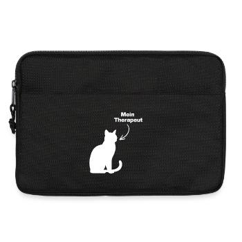 MON THÉRAPEUTE : CHAT ! 😻 AMOUR DES CHATS AMOUREUX DES CHATS - Sacoche pour ordinateur portable 13 pouces - noir - Devant